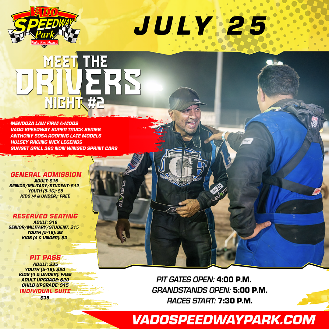 Winners For July 4th, 2026 - Vado Speedway Park