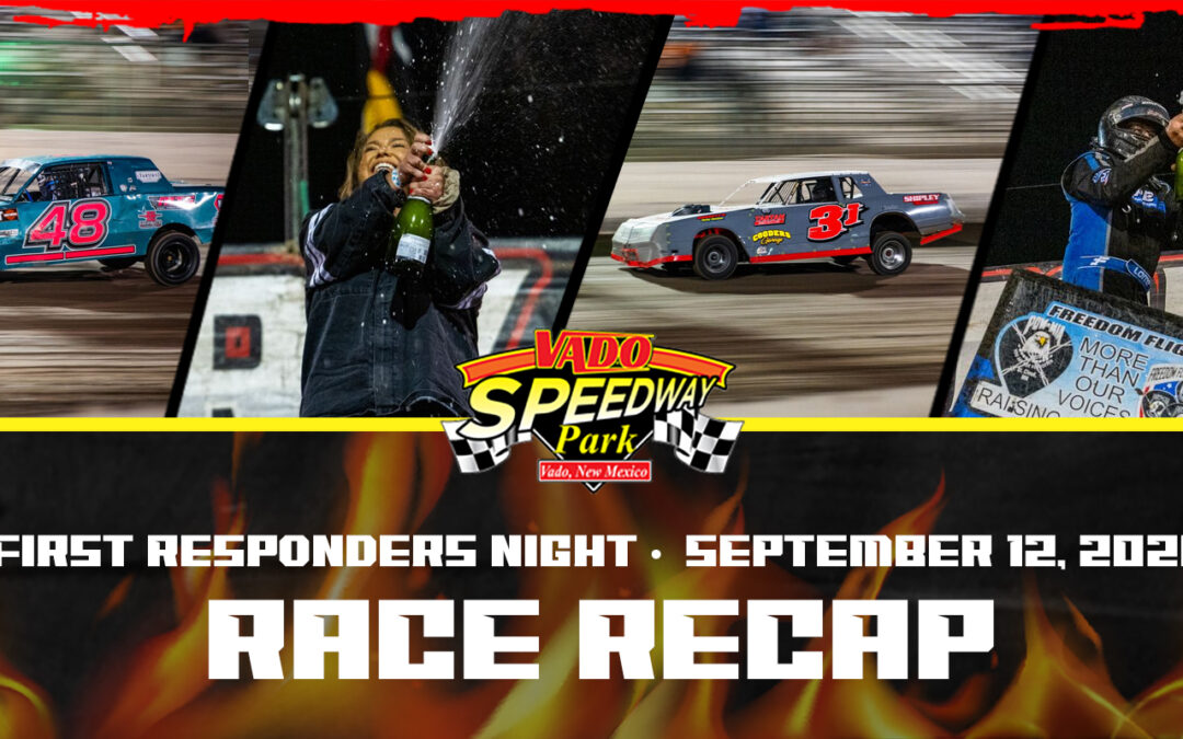 Riggs and Barnett Win from 11th on Vado’s First Responders Night